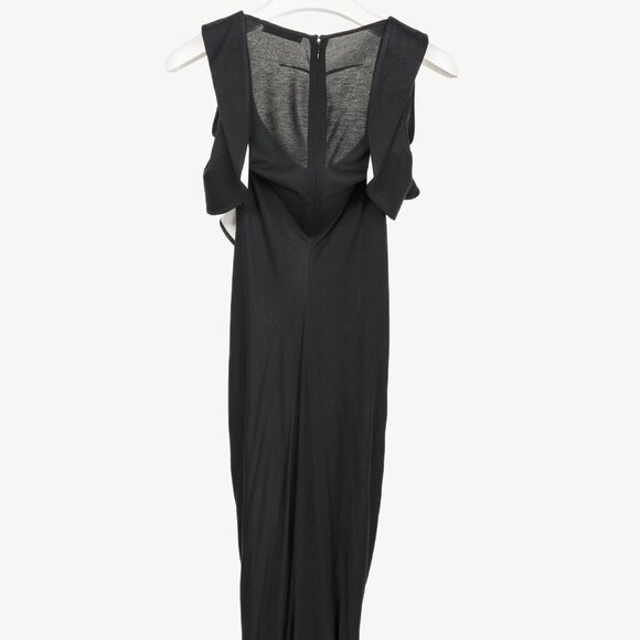 Givenchy PF/13 Black Ruffle Jersey Sleeveless Dress - Picture 3 of 11